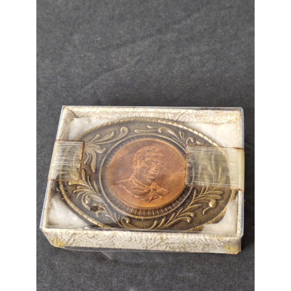Vintage John Wayne Belt Buckle The Duke Nice Cowboy Design Western Cowboy
